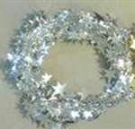 SILVER 25' STAR GARLAND