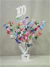 100 SILVER/MULTI-COLORC SPRAY CENTERPIECE