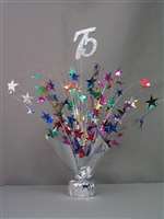 75 SILVER/MULTI-COLOR SPRAY CENTERPIECE