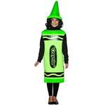 GREEN CRAYOLA CRAYON KIDS COSTUME - 7-10