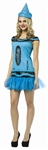 Steel Blue Crayola Crayon Adult Costume