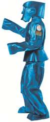 Rock Em Sock Em Blue Adult Costume