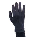 BLACK NYLON GLOVES WITH SNAP