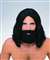 BLACK BIBLICAL BEARD AND WIG SET