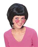 70'S WEDGE WIG - BLACK