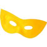 YELLOW SATIN HARLEQUIN MASK