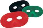 Domino Flocked Plastic Eyemask - Green