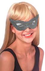 SILVER SEQUIN SWALLOW MASK