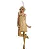 GOLD FLAPPER DRESS ADULT COSTUME - LARGE