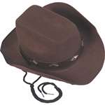 PERMAFELT BROWN COWBOY HAT - ADULT