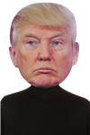 Giant Donald Trump Bobble Hedz Mask