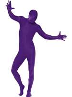 Purple Second Skin Large Adult Costume