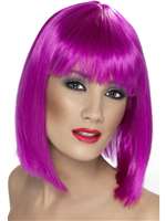 Glam Short Neon Purple Wig