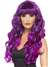 Siren Long Curly Black-Purple Wig