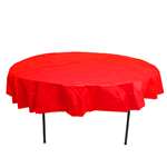 Red Round Plastic Tablecover-84