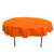 Orange Round Tablecover Plastic-84