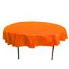 Orange Round Tablecover Plastic-84