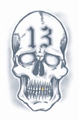 Prison 13 Skull Tattoo