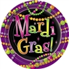 Mardi Gras Beads 9in. Plates