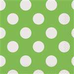 Lime Green Dots Beverage Napkin