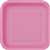 16 Hot Pink 7in. Square Plates