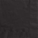 Midnight Black Luncheon Napkins