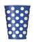 Royal Blue Polka Dots 12oz Cups