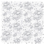 Wedding Bells Gift Wrap - 30" x 5 Ft