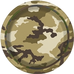 Military Camoflage 7 inch Dessert Plates