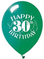 Happy 30th Latex Balloons