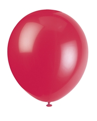 Ruby Red 12 Inch Latex Balloons