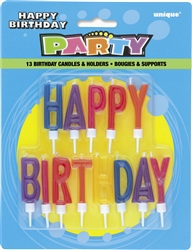 Happy Birthday Letter Candles