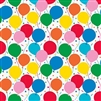 Colorful Balloons Gift Wrap - 30" x 5 ft