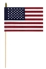 USA Flag 4in. X 6in. Unhemmed