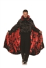 Bat Cape Red Satin