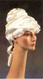 White Twist - Mrs. Claus Wig