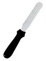 Straight Black Spatula - 11  Comfort Grip