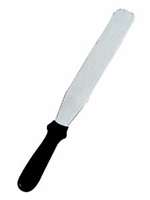 Straight Black Spatula - 15  Comfort Grip