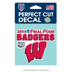 University Of Wisconsin - NCAA Final Four Die Cut Decal