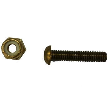 Broco Brass Screw & Locknut