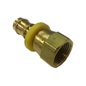 Parker Hannifin Reusable Push-Lok Hose Barb Brass Fitting 1/2" to #8 JIC FM