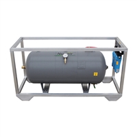 Nuvair Framed 60 Gallon Horizontal ASME 200 Psi Volume Tank With Filtration