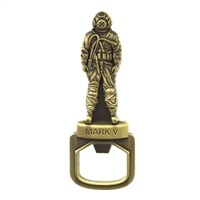 Divers Gifts & Collectables Mark V US Diver Bottle Opener - Antique Brass