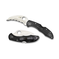 Spyderco Tasman Salt 2 Knife - H1 Steel Blade, Black FRN Handle