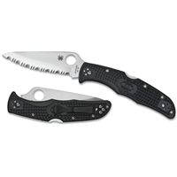 Spyderco Endura 4 Lightweight Knife - VG-10 Steel Blade, Black FRN Handle