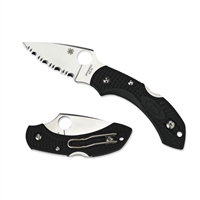 Spyderco Dragonfly Lightweight Knife - VG-10 Steel Blade, Black FRN Handle