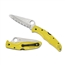 Spyderco Pacific Salt 2 Knife - H1 Steel Blade, Yellow FRN Handle