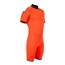 Henderson 3mm Men's Fire Fleece Rescue Swimmer Safety Orange Backzip Shorty