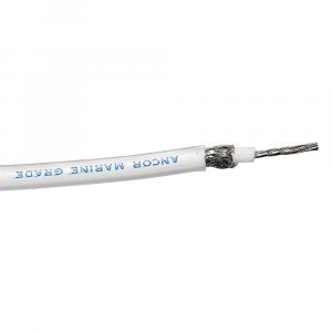 Ancor RG-213 White Tinned Coaxial Cable - 100' [151710]
