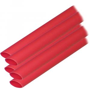 Ancor Adhesive Lined Heat Shrink Tubing (ALT) - 3/8&quot; x 12&quot; - 5-Pack - Red [304624]